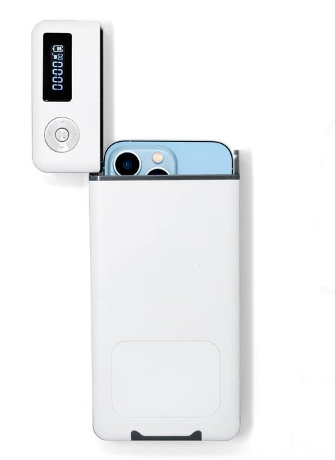 Portable Phone Lock Box with Timer for Self-Discipline, Ideal for iPhone and Android, Reduces Screen Time - Habit Control Cell Phone Jail Box.