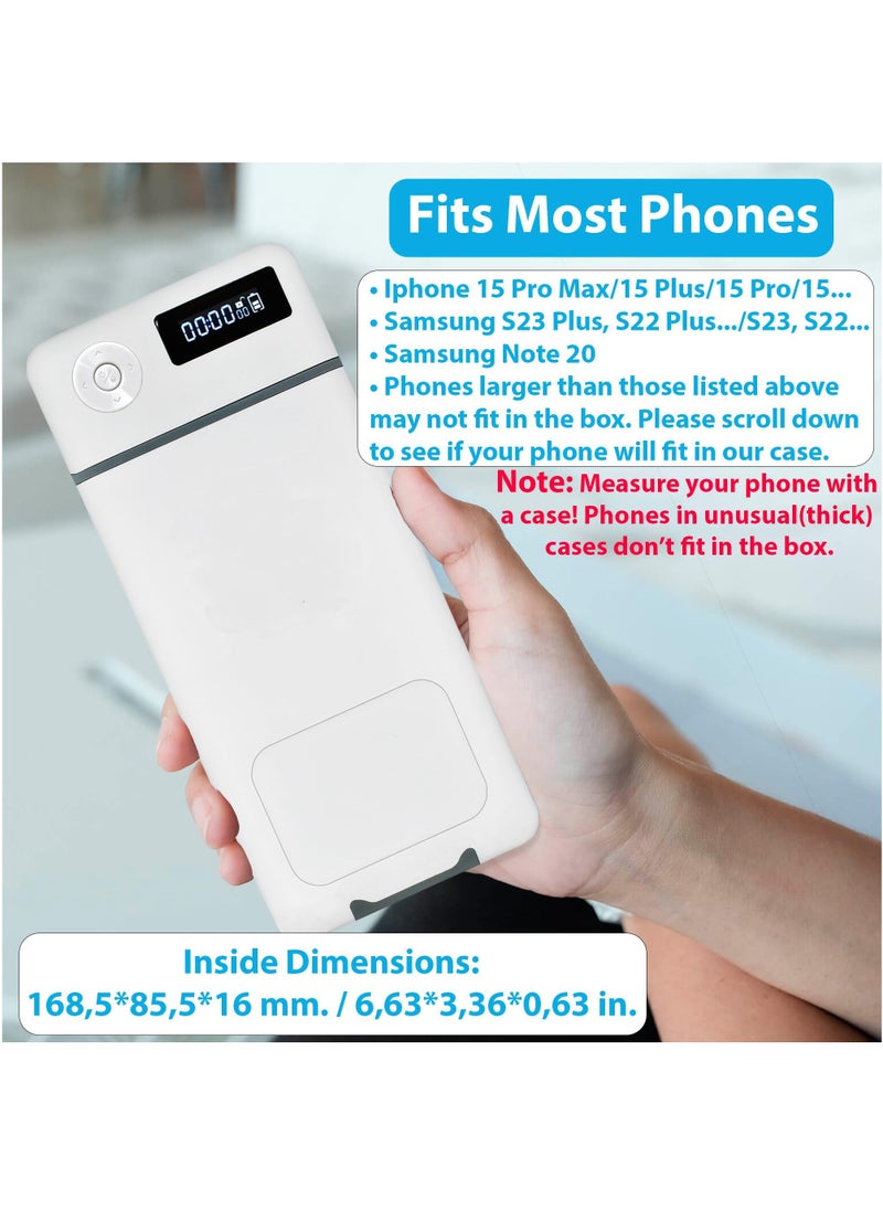 Generic Portable Phone Lock Box with Timer for Self-Discipline, Ideal for iPhone and Android, Reduces Screen Time - Habit Control Cell Phone Jail Box.  - Image 4