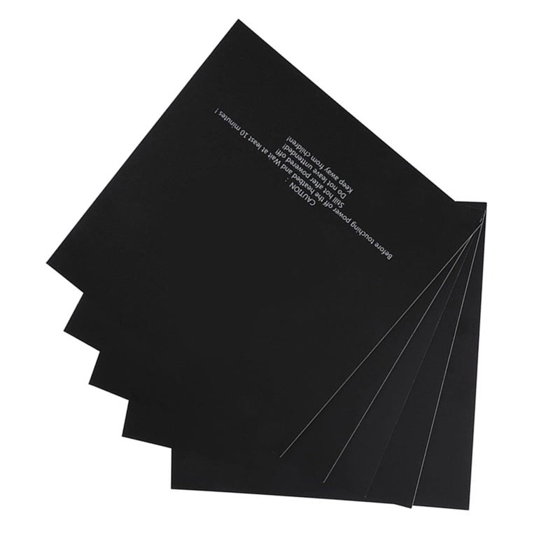 5Pcs 220x220mm Heated Bed Stickers Frosted Surface For PLA ABS Adhesion Reduces Curling Reusable - Image 5