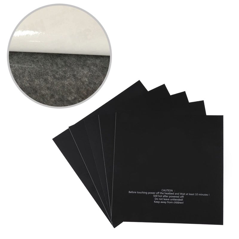 5Pcs 220x220mm Heated Bed Stickers Frosted Surface For PLA ABS Adhesion Reduces Curling Reusable - Image 4