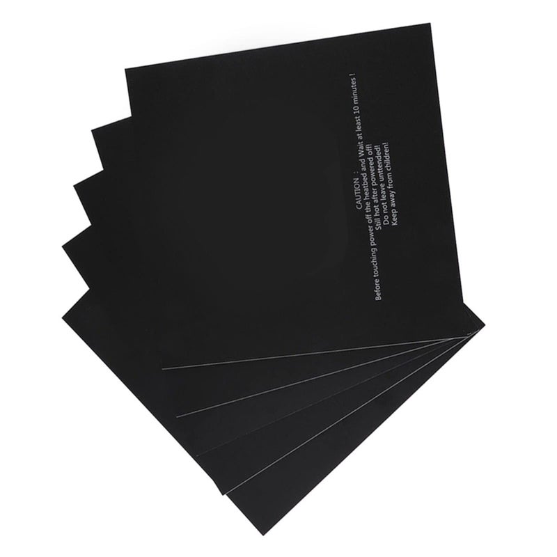 5Pcs 220x220mm Heated Bed Stickers Frosted Surface For PLA ABS Adhesion Reduces Curling Reusable - Image 3