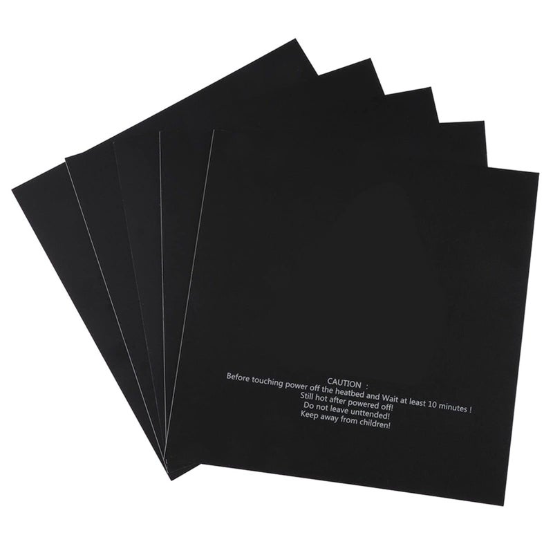 5Pcs 220x220mm Heated Bed Stickers Frosted Surface For PLA ABS Adhesion Reduces Curling Reusable - Image 2