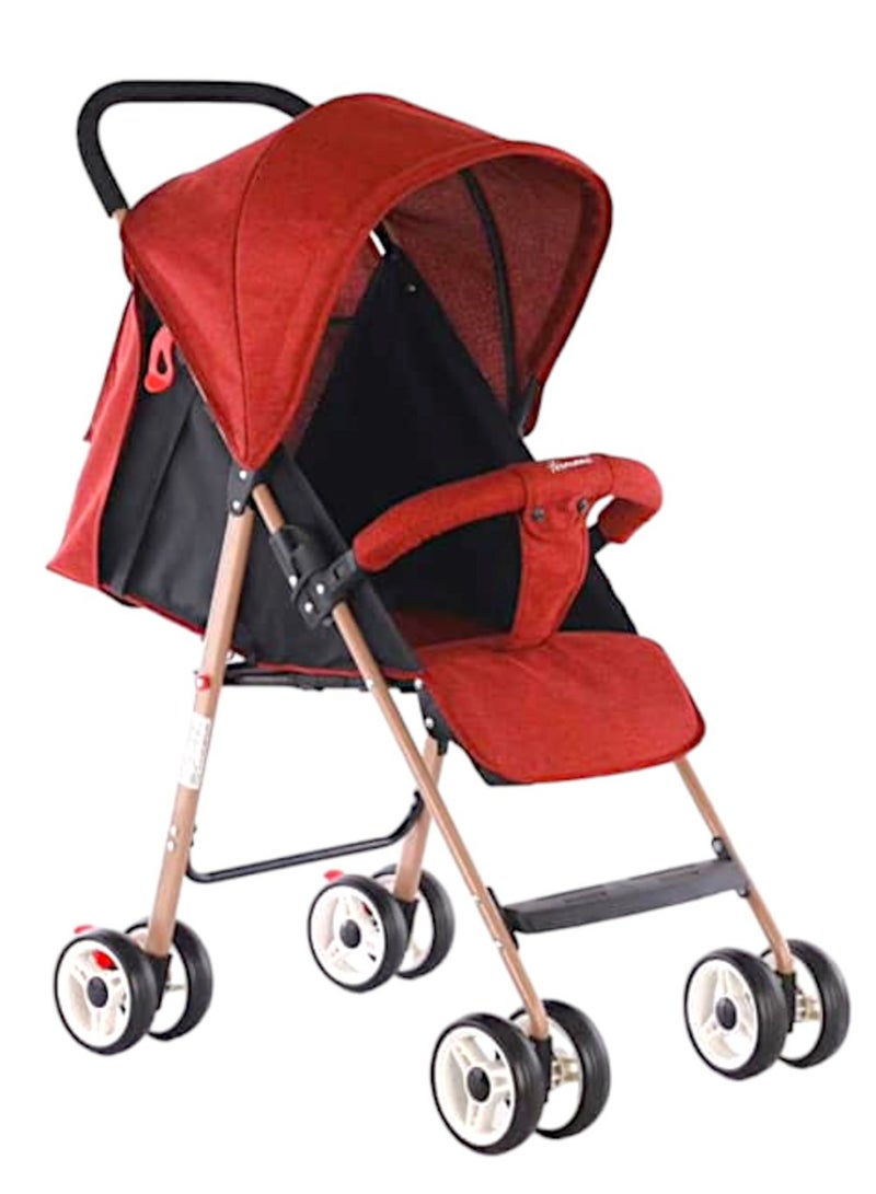صندوق العاب كرسي قابل للطي للجلوس والنوم عربة أطفال بمظلة - Image 1