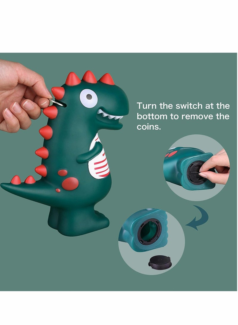 KASTWAVE gy Bank Dinosaur Money Boxes Coin Savings Tin, Personalised Jar Decoration for Kids and Adult Birthday Children's Day Gift - Image 3