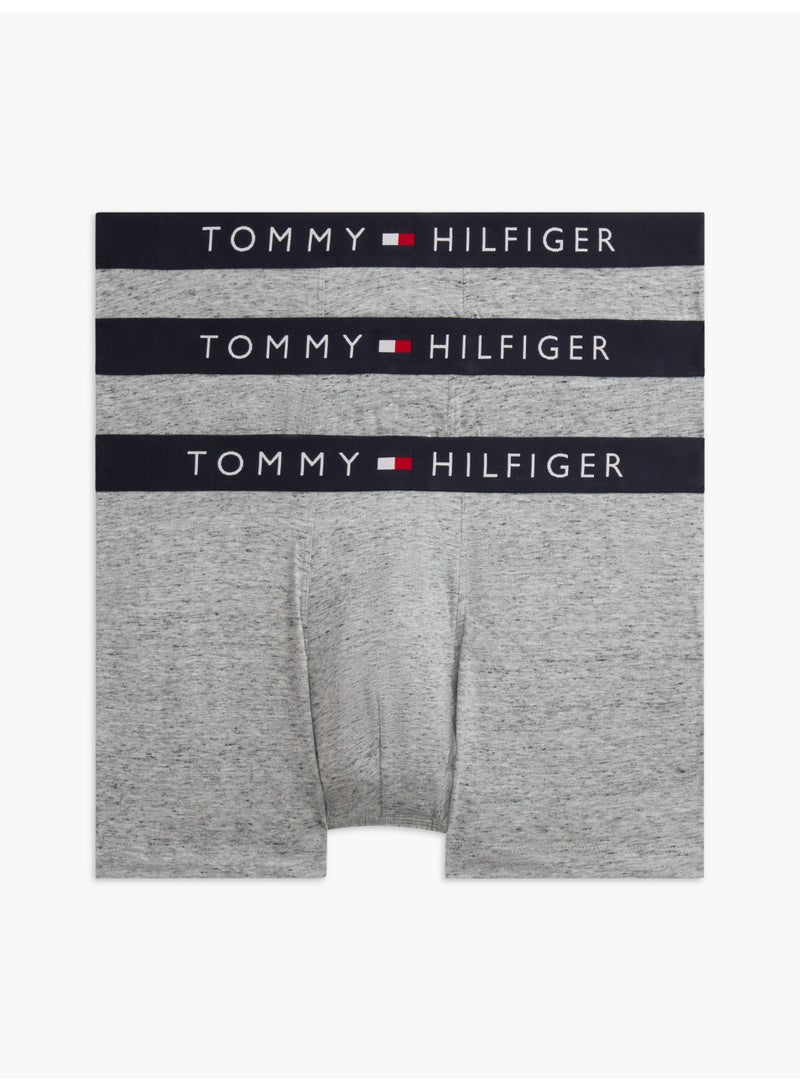 TOMMY HILFIGER 3 Pack Cotton Stretch Trunks - Image 1
