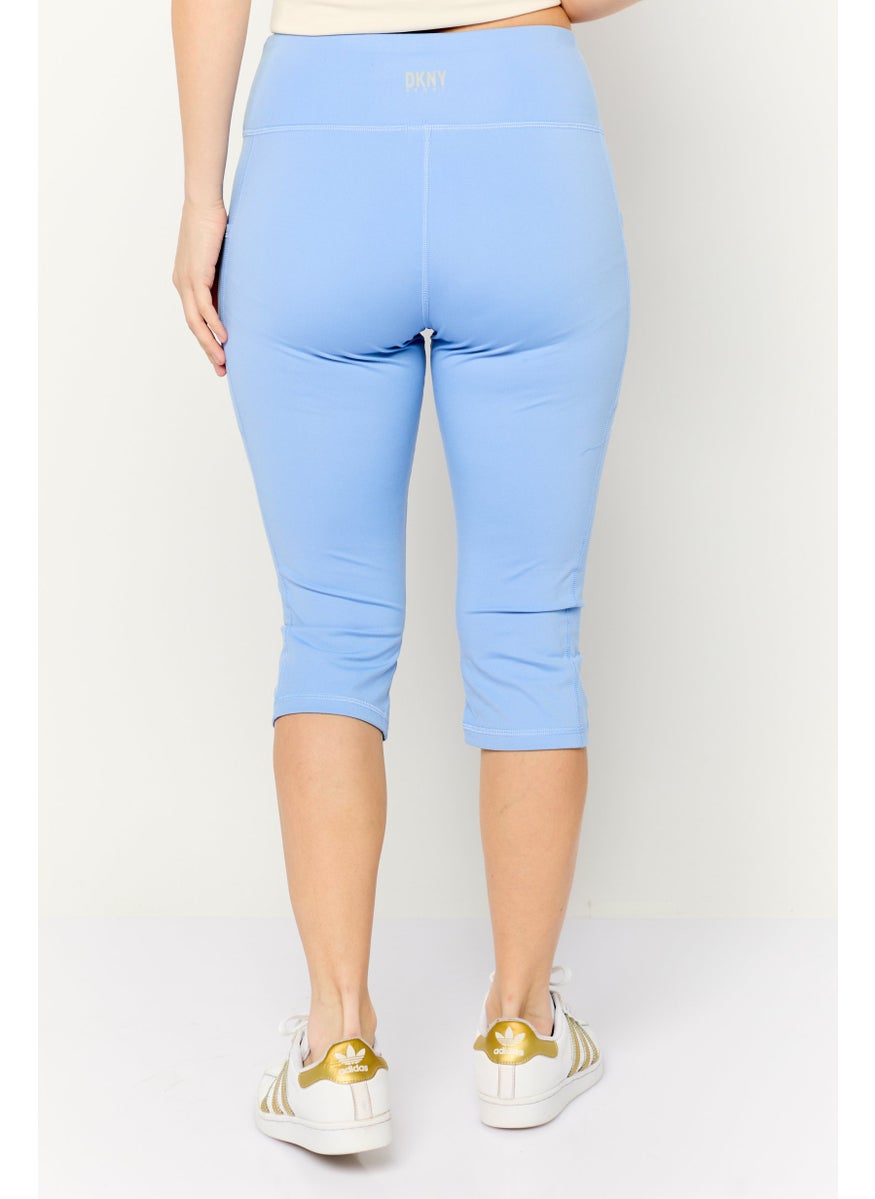 DKNY Sport Women Sportswear Fit Training Tights, Light Blue  - Image 3