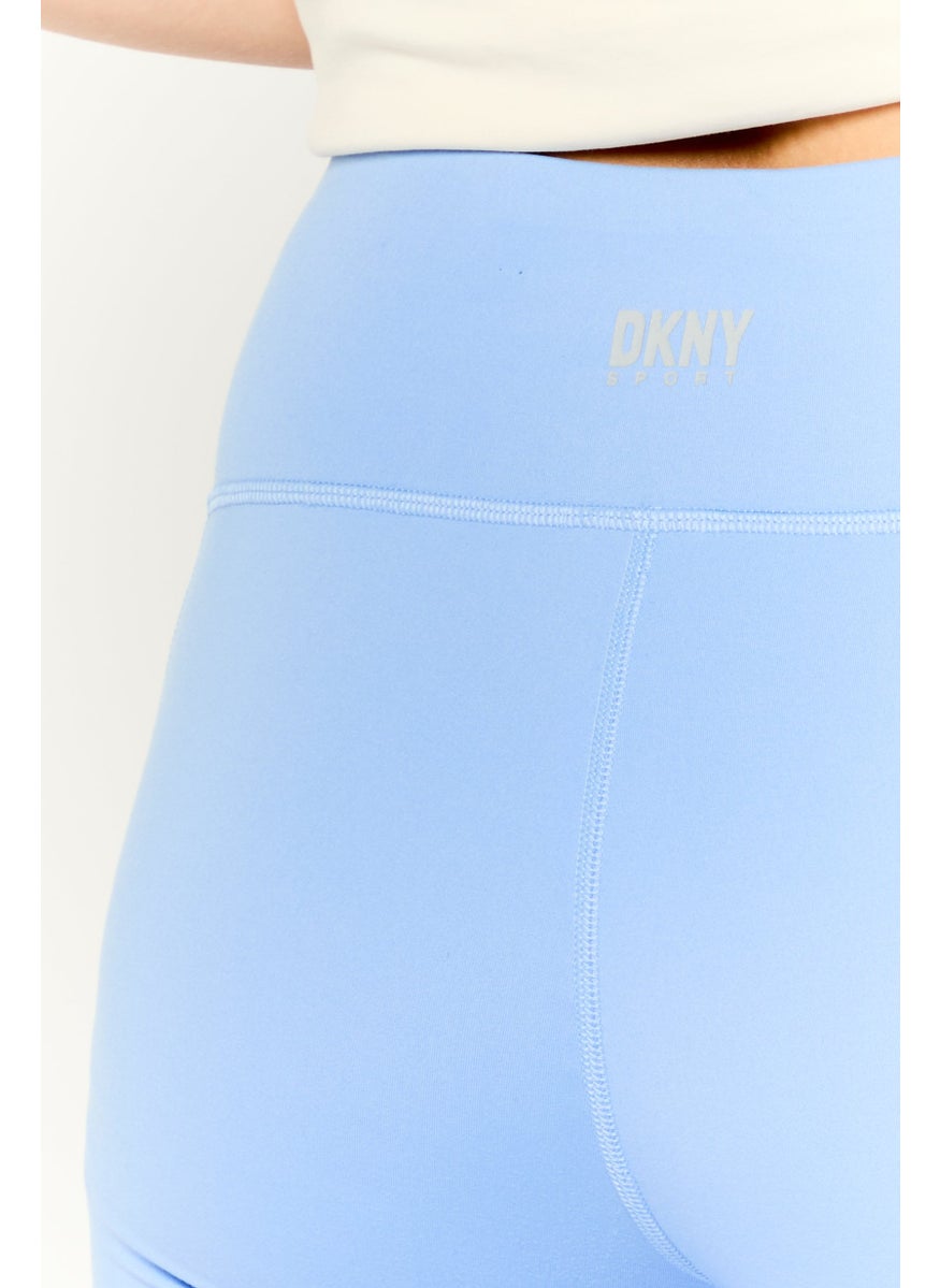 DKNY Sport Women Sportswear Fit Training Tights, Light Blue  - Image 2