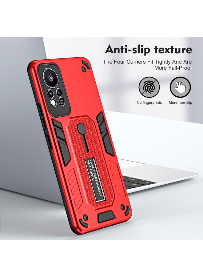 زبون جراب لهاتف Infinix Hot 11s NFC Variety Brave Armor مع حامل إصبع - Image 2