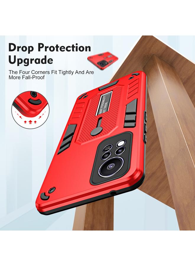 زبون جراب لهاتف Infinix Hot 11s NFC Variety Brave Armor مع حامل إصبع - Image 3