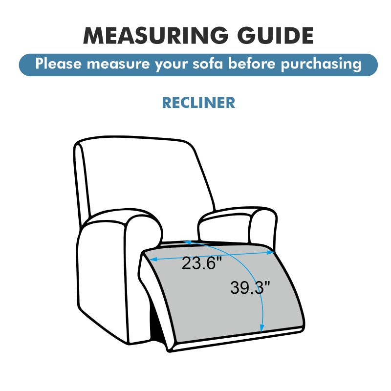 Genina 100% Waterproof Recliner Chair Covers, Anti-Slip Recliner Cover Dog Couch Cover Furniture Protector, Reclining Sofa Slipcover for Pets Dogs, 1 Piece (Chocolate, Recliner) - Image 4