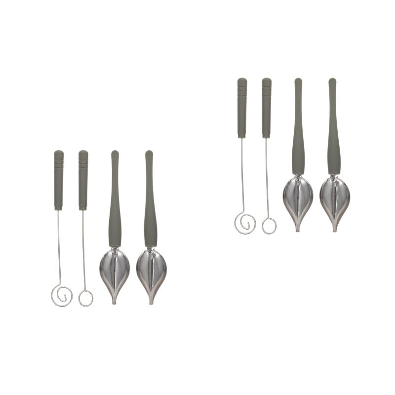 8 Pcs Useful Chocolate Dipping Tool Cheese Fondue Tools Sauce Painting Scoops - Image 1