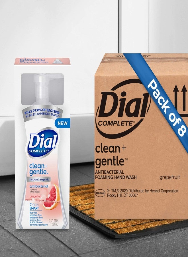 Dial Complete Clean + Gentle Antibacterial Foaming Hand Wash, Grapefruit, 7.5 Fl Oz, 8 Count Case - Image 2