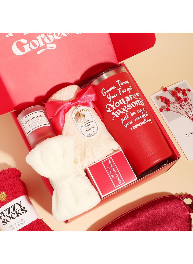 MissTiara Gift Basket for Women - Valentine's Day,Birthday Gift Box Get Well Soon Gift Set Contains 10 Inspirational Gifts Relaxing Spa Treatment Package for Women Bestie Friendship Female Friend Gift - Image 3