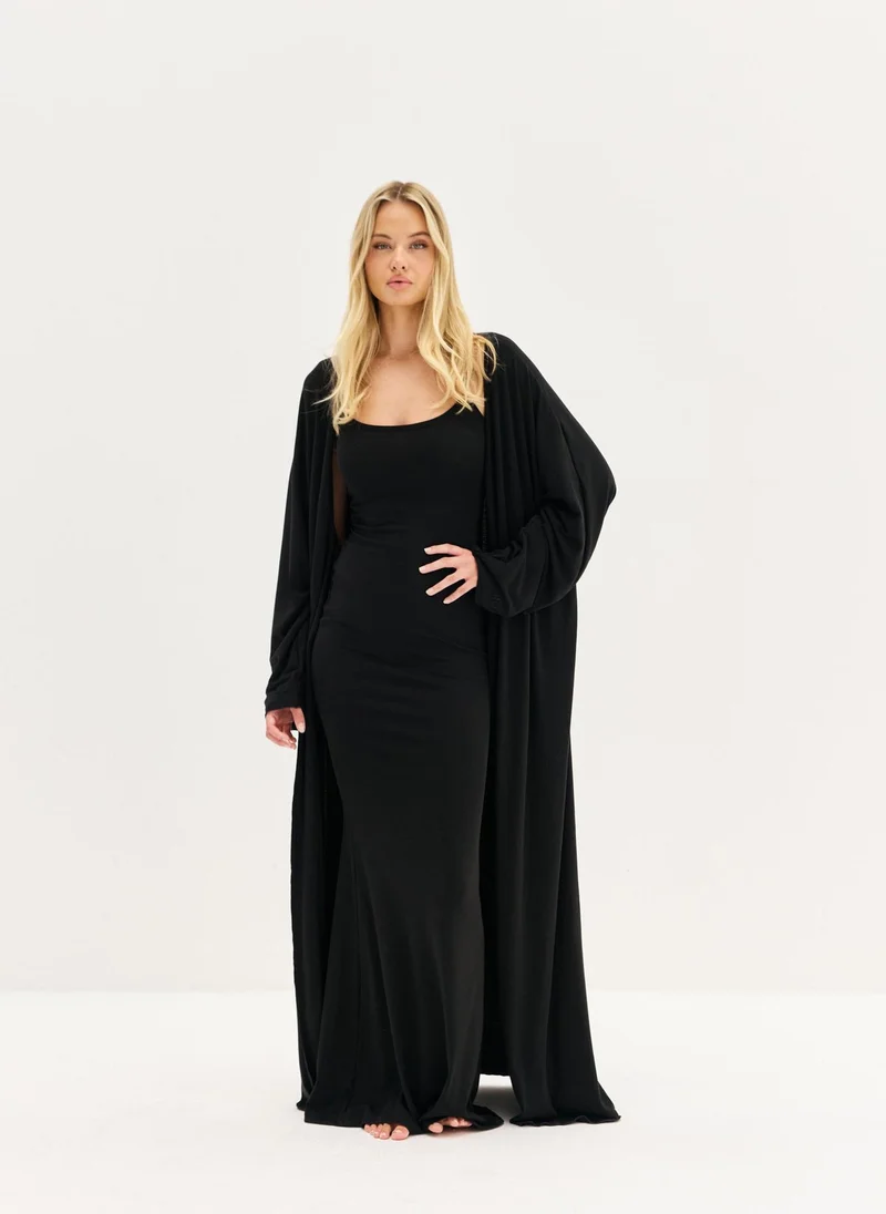 رولو Women’s Soft Lounge Maxi Cardigan – Dusty Blue