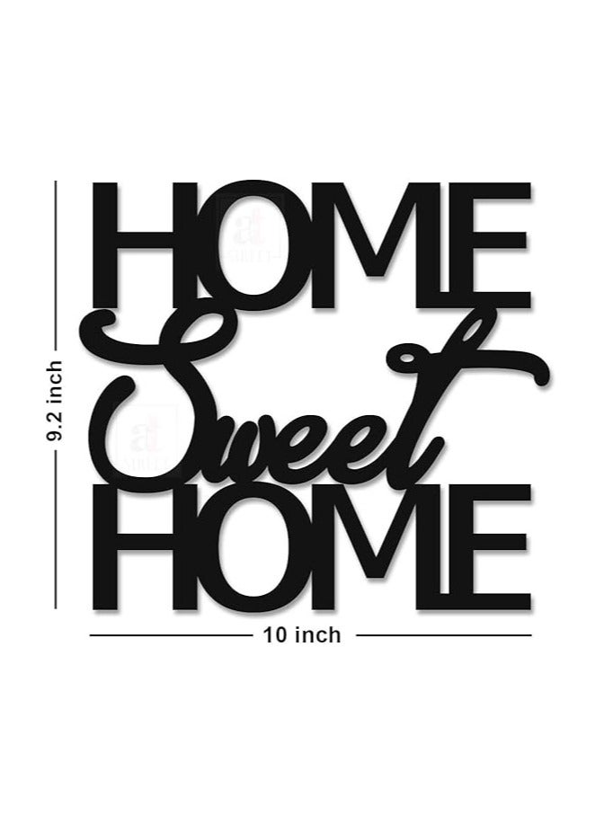 لوحة فنية من خشب MDF مكتوب عليها Home Sweet Home، جاهزة للتعليق، ديكور منزلي، ديكور حائط، فنون حائط  - Image 2