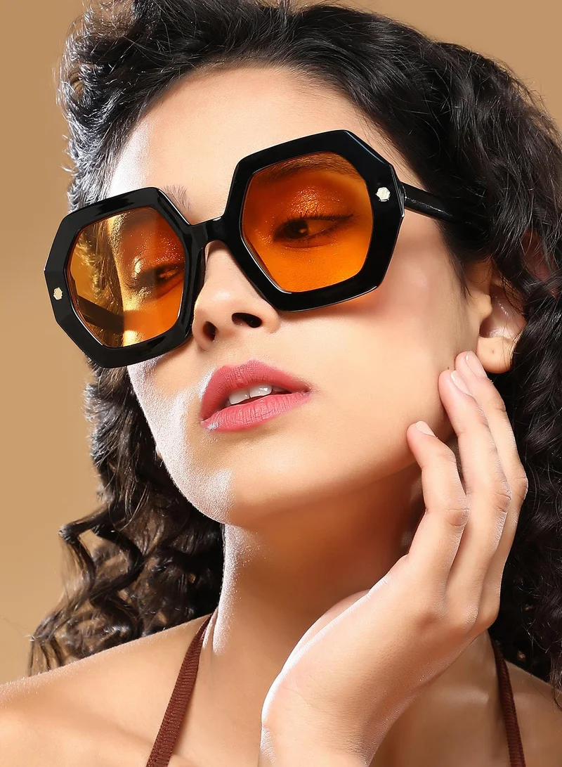 Haute Sauce Polarized Full Rim Oversized Sunglasses For Women
