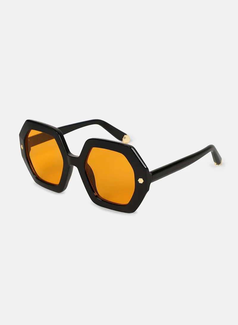 Haute Sauce Polarized Full Rim Oversized Sunglasses For Women
