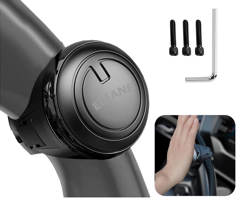 Eliane Universal Car Steering Wheel Spinner Knob 360° Rotation Power Handle Driving Helper Booster Auxiliary Aid Control Strengthener Fit for All Vehicles Cars Truck Tractor Original 3R-2251 - Image 1