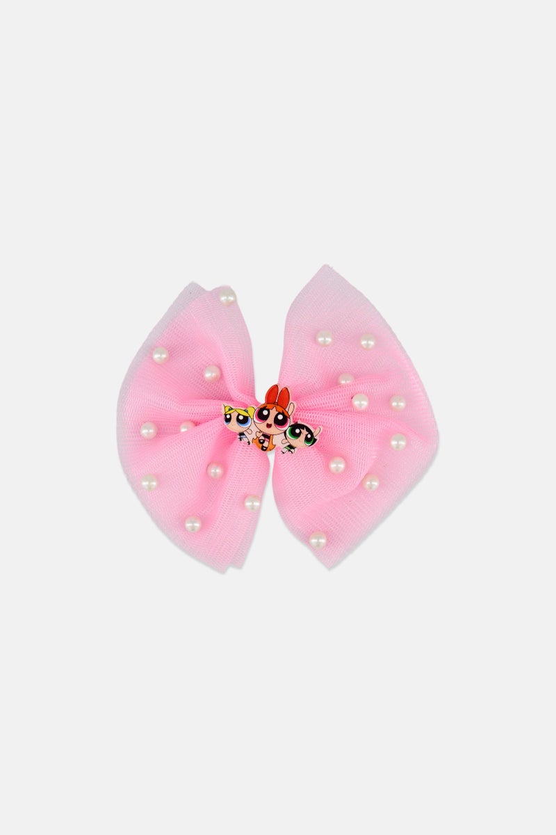 The Powerpuff Girls Kids Girl Fancy Hair Bow Clip, Pink - Image 2