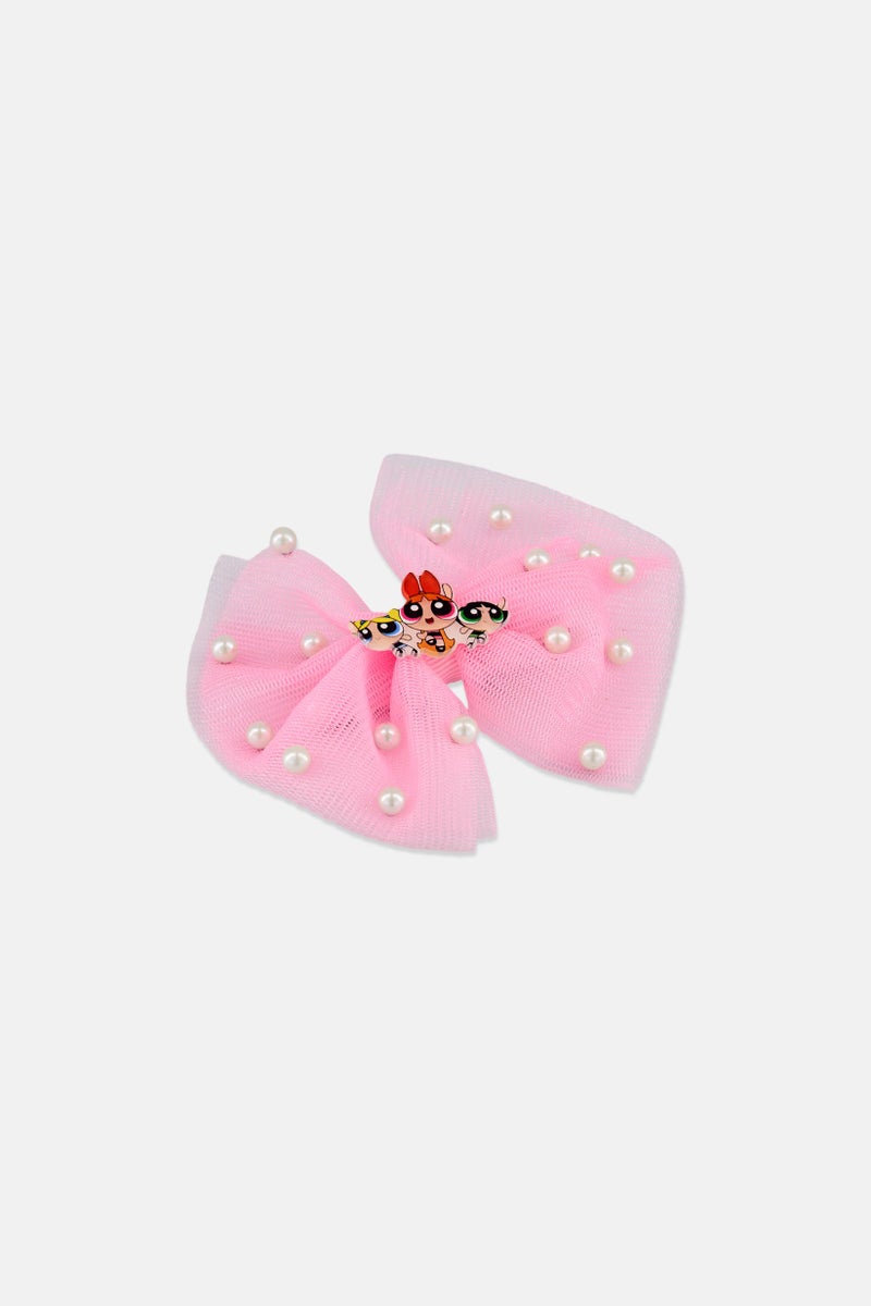 The Powerpuff Girls Kids Girl Fancy Hair Bow Clip, Pink - Image 3