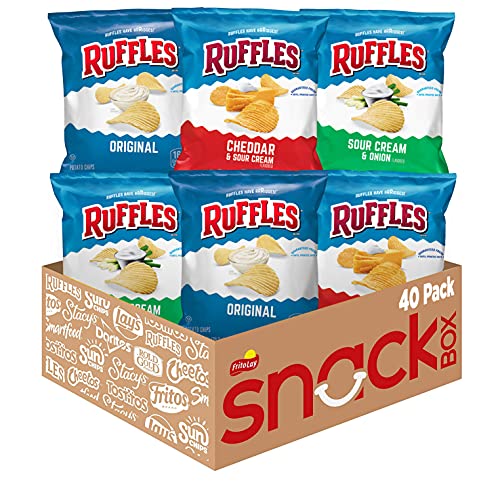 Ruffles Potato Chips Variety Pack, 40 Count - Image 1