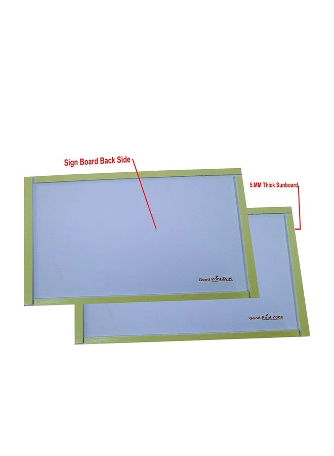 Good Print Zone : No Entry Without Permission Sineboard Print On (5mm.Sunboard) with Waterproof Gloss Lamination (Size 4. x 12 Inch) Pack of 2 Pcs (Hindi & English) - Image 3