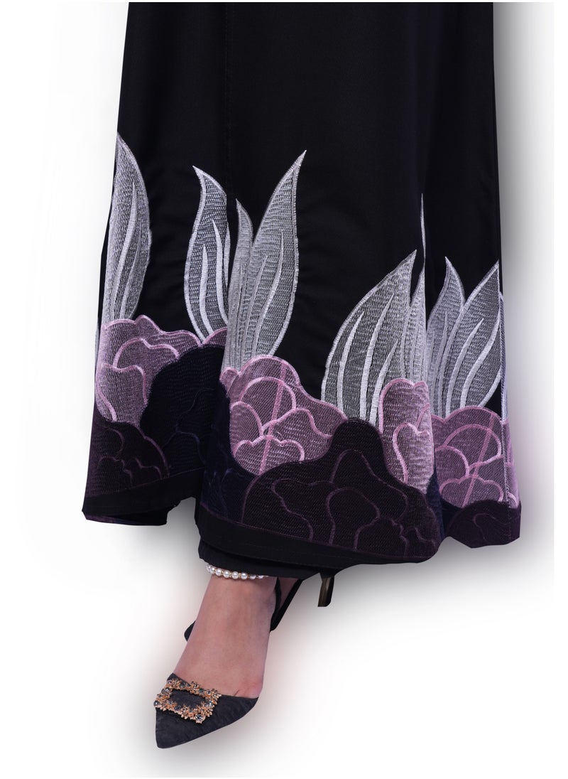 Floral Elegance Abaya