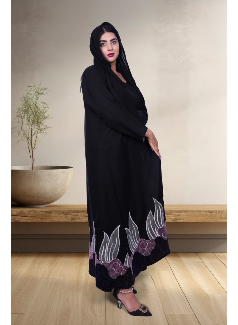 فاشون لاين عباية أنيقة مزينة بالزهور - Image 3