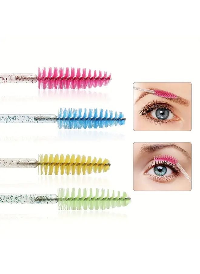 50 قطعة/حقيبة كريستال بنفسجي عصي ماسكارا قابلة للتخلص منها فراشي ماسكارا هيبوالرجينيك - Image 2