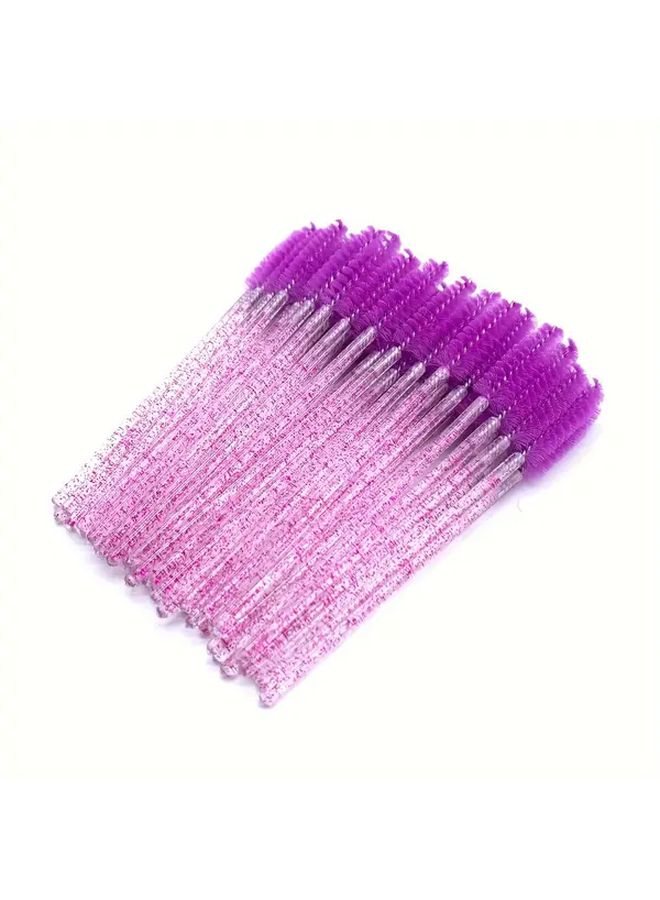 50 قطعة/حقيبة كريستال بنفسجي عصي ماسكارا قابلة للتخلص منها فراشي ماسكارا هيبوالرجينيك - Image 1