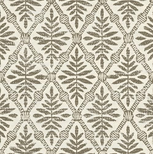lenify Beige Peel and Stick Wallpaper Boho Contact Paper 16.9inch x 118.1inch Vintage Wallpaper Peel and Stick Self Adhesive Wall Paper Removable Waterproof for Bedroom Cabinet Decorative Vinyl - Image 1