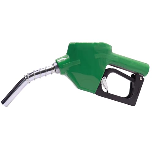 PANCYCW Green 3/4" NPT Automatic Fuel Nozzle Auto Shut Off Nozzle Gas Pump Nozzle Max Flow Rate 16 GPM With 3-Notch Hold Open Clip13/16"Spout Used for Gasoline Oil, Kerosene Biodiesel - Image 2