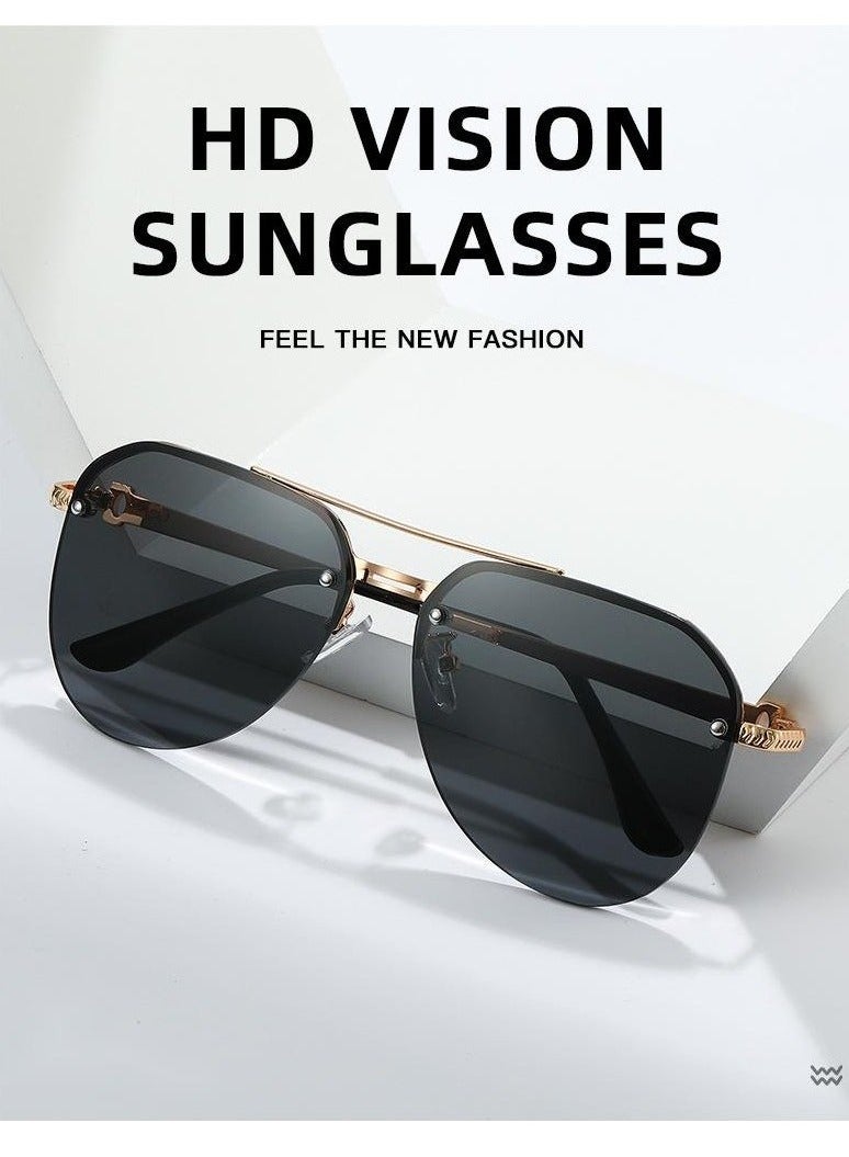 Ucanbe نظارات شمسية عصرية طراز طيار بار علوي - Image 2