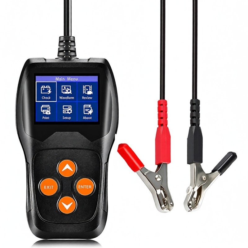 KONNWEI Professional Car Battery Tester (KW600) on Cranking System, Charging System 100-2000 CCA 220AH Auto Battery Load Analyzer,Alternator Tester - Waveform Voltage Test for All 12V Cars/SUVs - Image 1