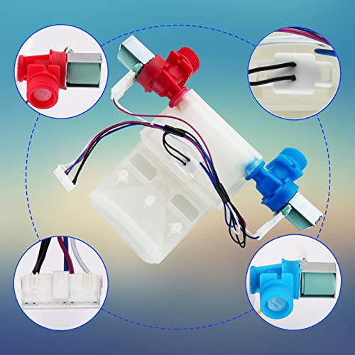AUGSMIAR W10683603 Washer Water Valve Replacement Compatible with whirlpool, kenmore, amana, maytag, crosley, Inglis, etc. Replace WPW10683603, W10423125, W10683680, AP6023768, PS11757114 - Image 5
