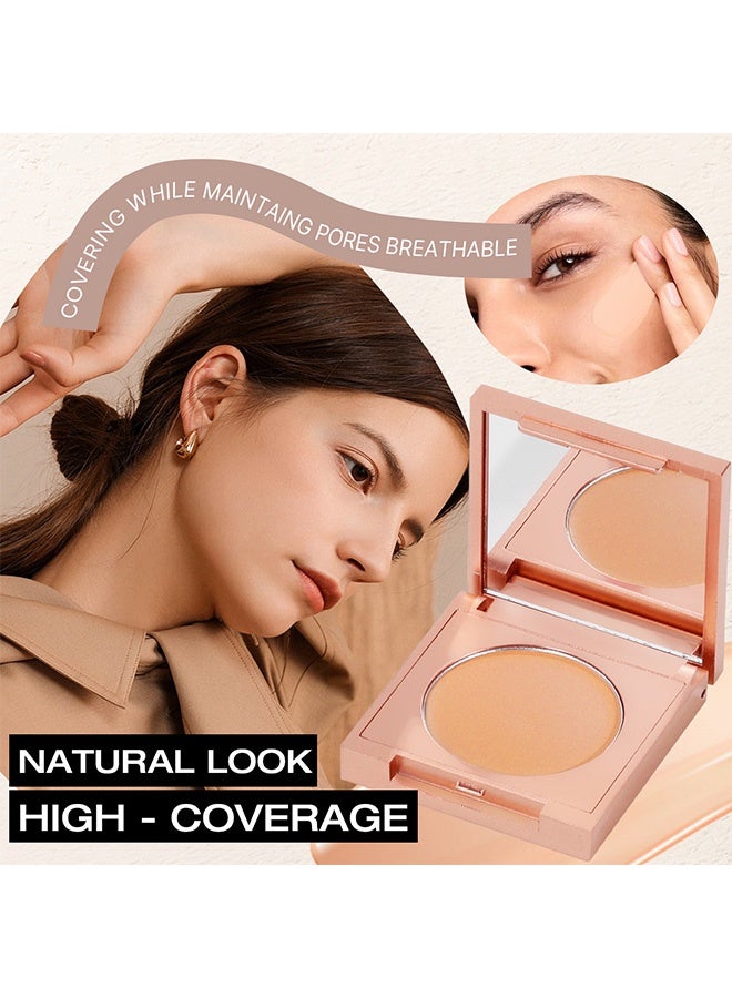 MAYCHEER Soft Matte Concealer,Colored Clay CC Undereye Corrector - Color Corrector for Dark Circles with Brush, 4 Shades Hydrating Brightening Concealer for Dark Circles, Men & Women  # 03 Orange - Image 4