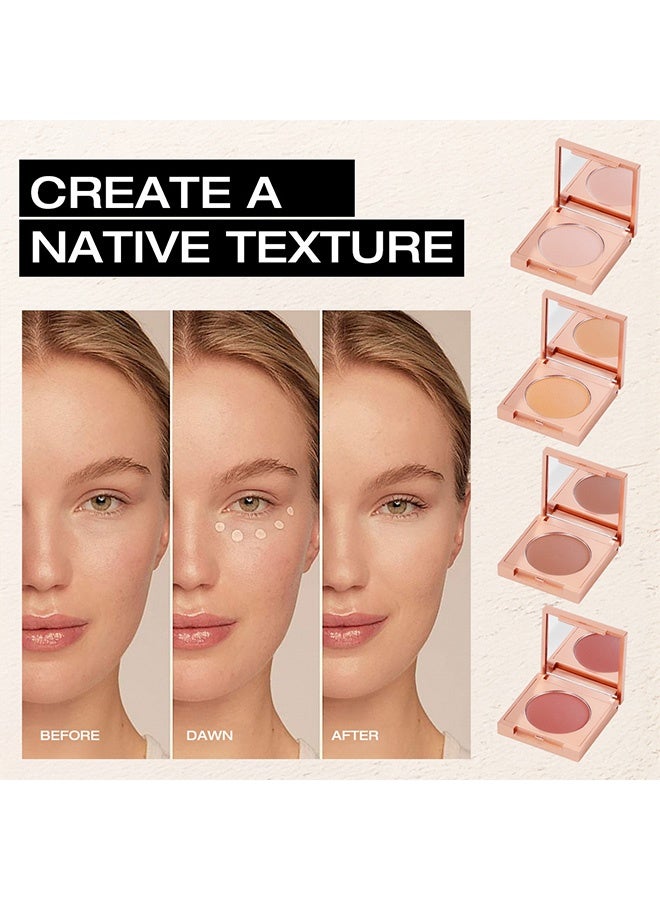 MAYCHEER Soft Matte Concealer,Colored Clay CC Undereye Corrector - Color Corrector for Dark Circles with Brush, 4 Shades Hydrating Brightening Concealer for Dark Circles, Men & Women  # 03 Orange - Image 5