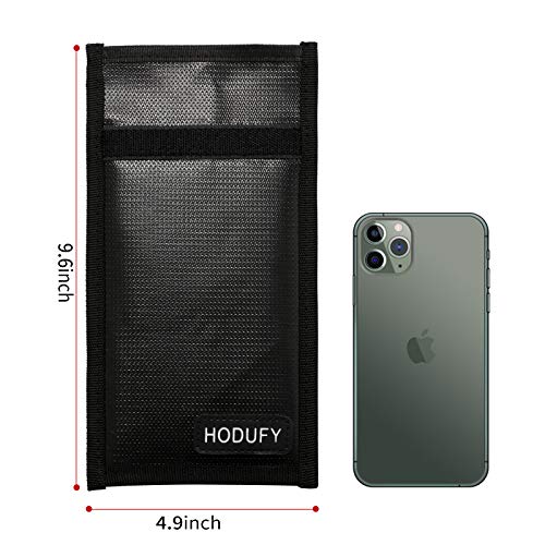 Hodufy Upgraded Faraday Bags for Key Fob (2 Pack), 7.7 x 4.7 Inches Faraday Cage Protector, Fireproof Waterproof Cell Phone Signal Jammer, Signal Blocking Bag, Anti-Theft Pouch - Image 4