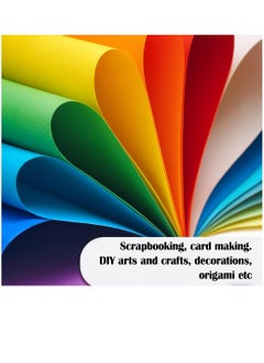 HYFY 100 sheets A4 Colored Cardstock 180 GSM Thick Color Paper sheets Cardstock printable Thick Paper Printer Cardstock Paper Construction Paper Arts Craft Card Paper Scrapbooking DIY 10 Colors  - Image 4