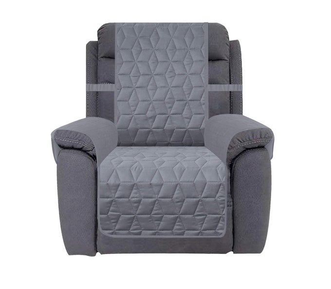 WATERPROOF NONSLIP RECLINER COVER CHRISTMAS DECOR STAY IN PLACE DOG COUCH RECLINER COVER FURNITURE PROTECTOR FOR PETS AND KIDS LIGHT GREY 30