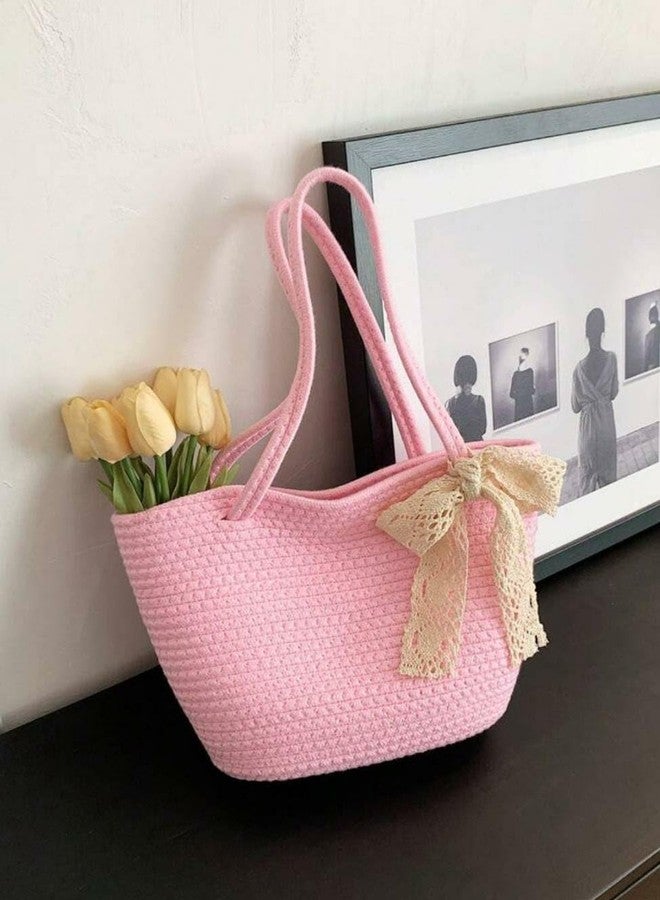 Textile and Beyond تيكستايل آند بيوند | حقيبة كتف قطنية بوهيمية للنساء - مريحة للحمل على الكتف، مثالية للاستخدام اليومي والسفر - Image 4