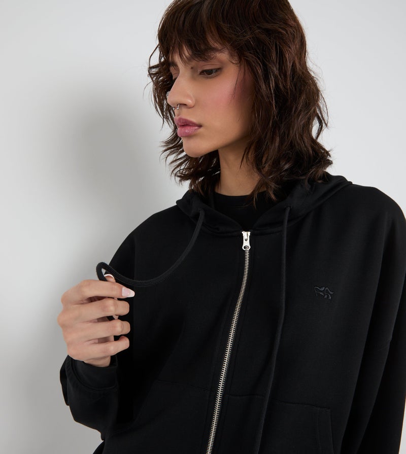 إف5 هودي نسائي بسحاب كاجوال - Image 2