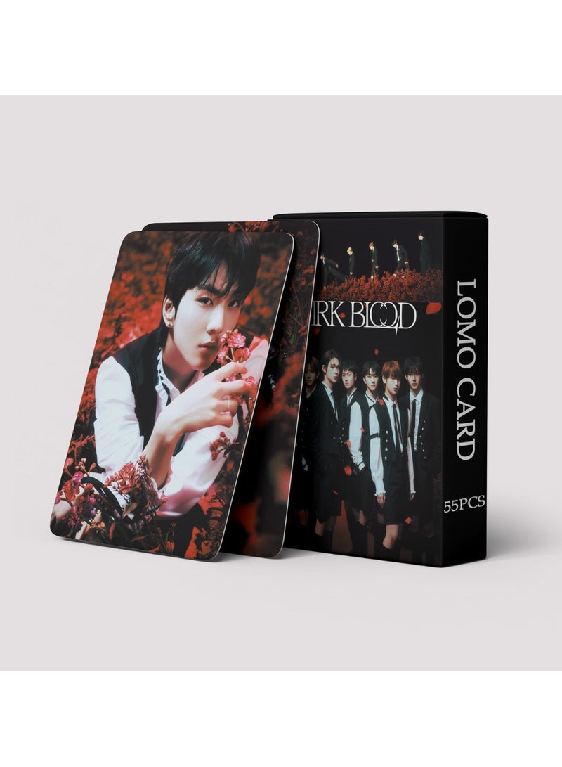 NIBEMINENT 55 Pcs Kpop ENHYPEN DARK Lomo Cards Card For Fans Collection Gifts - Image 3