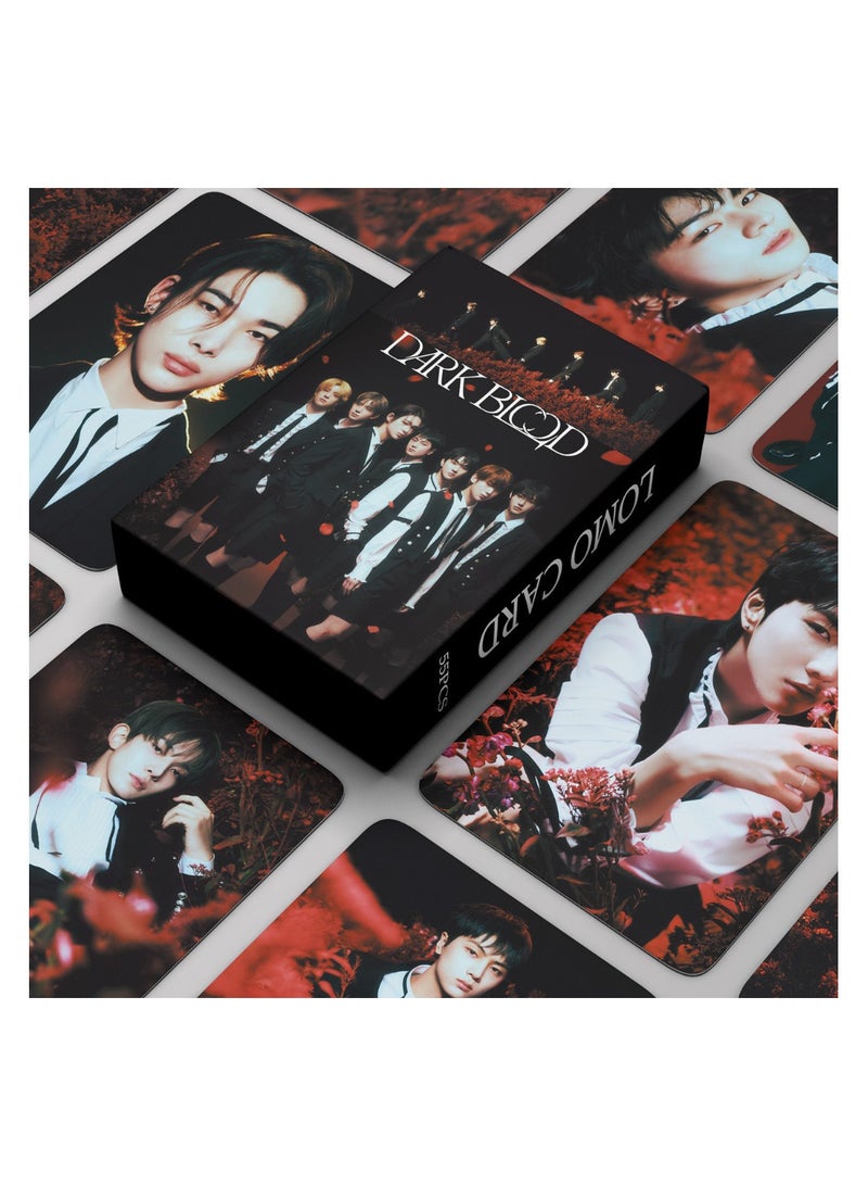 NIBEMINENT 55 Pcs Kpop ENHYPEN DARK Lomo Cards Card For Fans Collection Gifts - Image 1