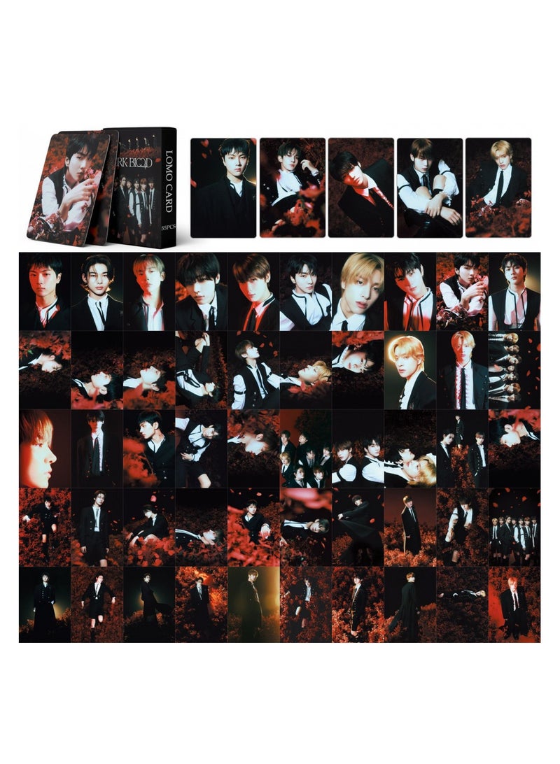 NIBEMINENT 55 Pcs Kpop ENHYPEN DARK Lomo Cards Card For Fans Collection Gifts - Image 2