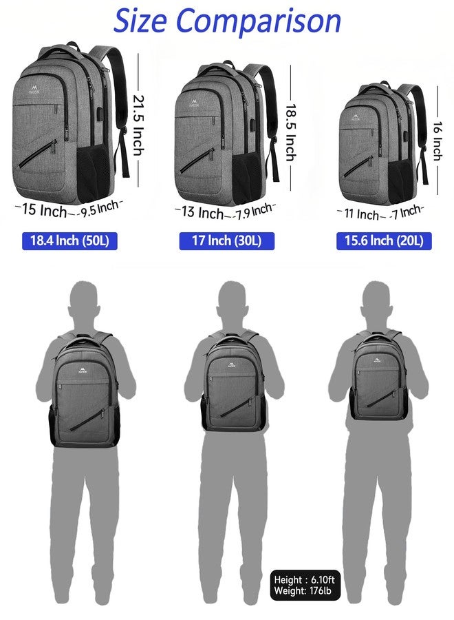 MATEIN Laptop Backpack 15.6 Inch, 20 L Personal Item Bag Airport Approved, Water Resistant Work Commute Computer Backpack with TSA Laptop Compartment, Gifts for Women Men, Grey - Image 4