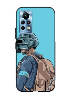 Protective Case Cover For Infinix Note 11 Pro Helmet And In Military Uniform Design Multicolour
