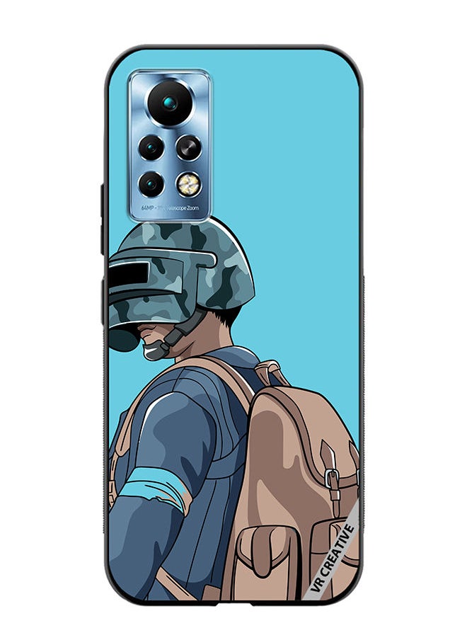 VR CREATIVE - Protective Case Cover For Infinix Note 11 Pro Helmet And In Military Uniform Design Multicolour - Image 1