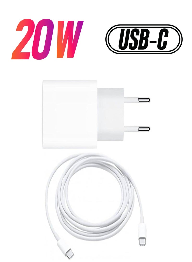 20W Original Phone Fast Charger With Cable For Apple iPhone