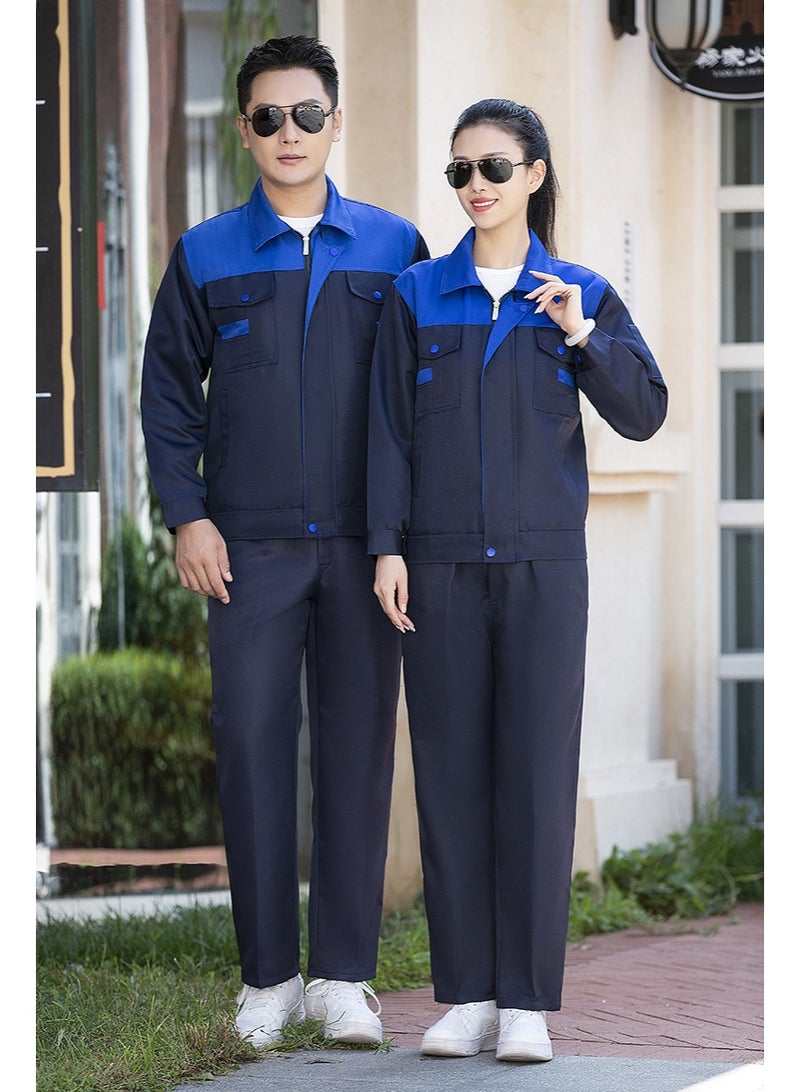 NIBEMINENT Long Sleeve Work Uniform Set Wear Resistant Dirty Proof Electro-Mechanical Labor Protective Clothing - Image 2